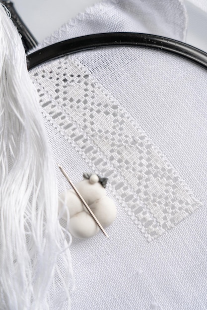 haft na materiałach